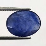 Bangkok Blue Sapphire 3.40 ct / 3.77 Ratti   | Ceyloni Neelam with Certificate |  Oval Cut