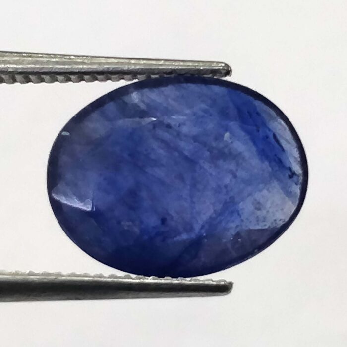 n35 Bangkok Blue Sapphire 3.40 ct / 3.77 Ratti | Ceyloni Neelam with Certificate | Oval Cut - Image 1