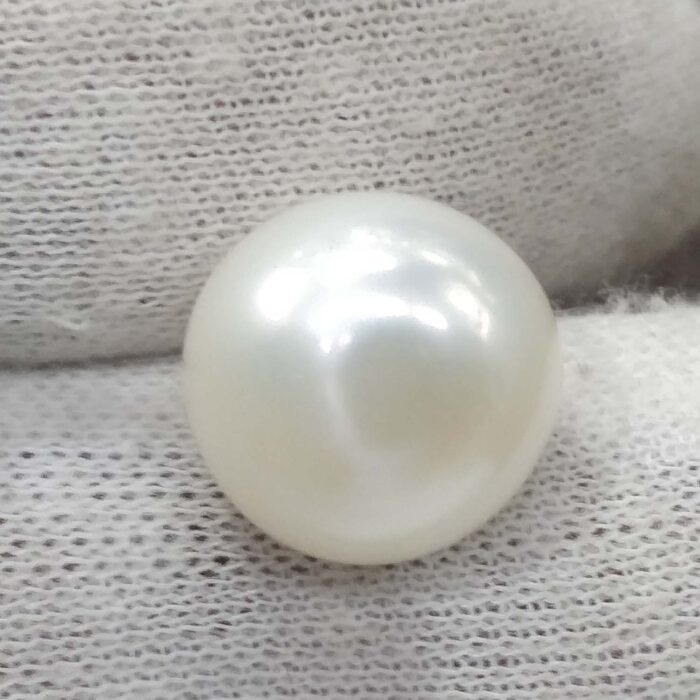 12.32ct Natural Pearl (Moti) Round Shape with Certificate | Best Quality Gemstones - Image 2