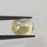 5.008 ct / 5.55 Ratti Ceylon Pukhraj  | Ceylon Yellow Sapphire with Certificate Cushion Cut | Shrilanka - Image 2