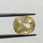 5.008 ct / 5.55 Ratti Ceylon Pukhraj  | Ceylon Yellow Sapphire with Certificate Cushion Cut | Shrilanka