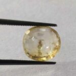 5.00 ct / 5.55 Ratti Ceylon Pukhraj  | Ceylon Yellow Sapphire with Certificate Cushion Cut | Shrilanka - Image 2