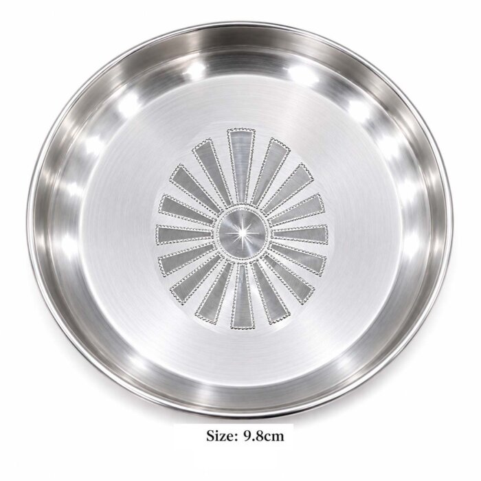 plate Brahma Kumaris Thali Cover Silver