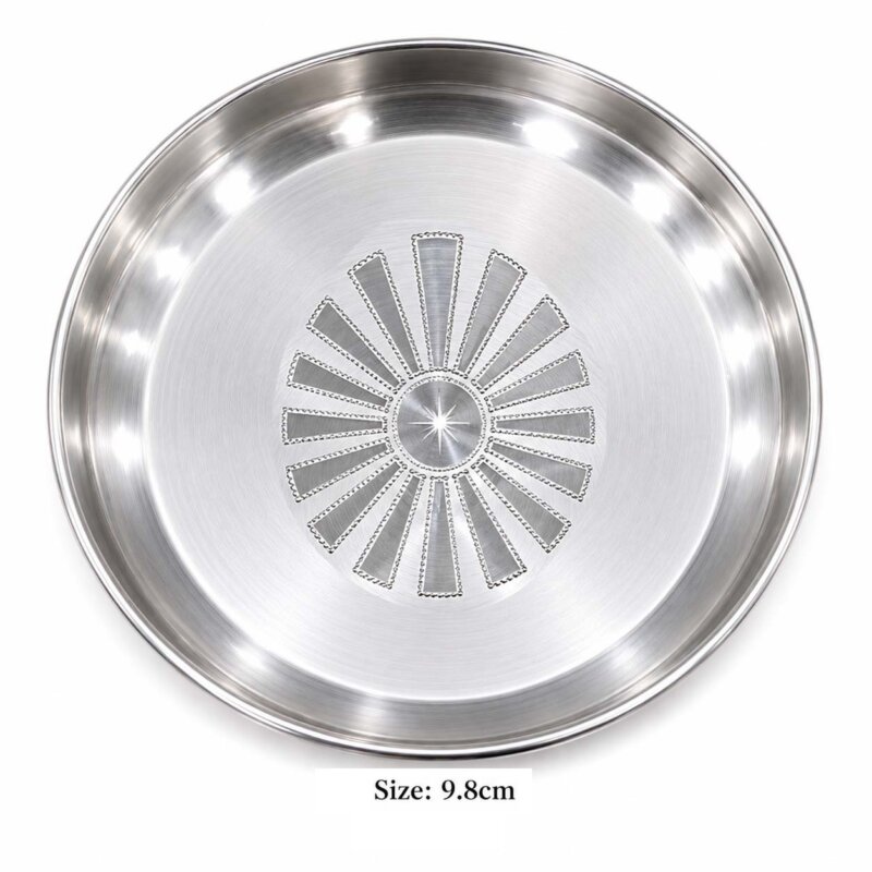 Brahma Kumaris Thali Cover Silver