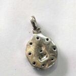 Oxidized 925 Sterling  Silver Stone Studded Pendant | Silver Pendant | Gift for Girl Friend | Red White Stone Studded - Image 3