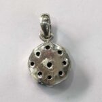 Oxidized 925 Sterling  Silver Stone Studded Pendant | Silver Pendant | Gift for Girl Friend | White Stone Studded (Copy) - Image 3