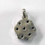 Oxidized 925 Sterling  Silver Stone Studded Pendant | Silver Pendant | Gift for Girl Friend | Red White  Stone Studded - Image 3
