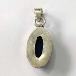 Oxidized 925 Sterling  Silver Blue Citrine Stone Studded Pendant | Silver Pendant | Gift for Girl Friend | Blue Citrine Studded - Image 3