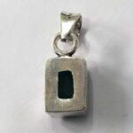 Oxidized 925 Sterling  Silver Green Onex Studded Pendant | Silver Pendant | Gift for Girl Friend | Green Onex  Stone Studded - Image 2