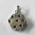 Oxidized 925 Sterling  Silver Stone Studded Pendant | Silver Pendant | Gift for Girl Friend |  Stone Studded - Image 3