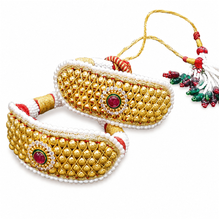 punchi 22K Hallmarked Gold Rajasthani Punchi – Traditional Beaded Bracelet (9.150 gm) | Sai Jewellers -SSJGRA13