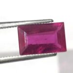 2.56 ct / 2.84 Ratti Manak  | Natural Ruby with Certificate Emerald Cut
