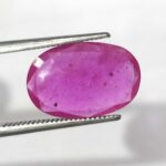 3.79 ct / 4.21 Ratti Manak  | Natural Ruby with Certificate Oval Cut - Image 2