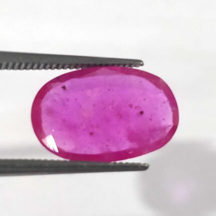 3.79 ct / 4.21 Ratti Manak  | Natural Ruby with Certificate Oval Cut