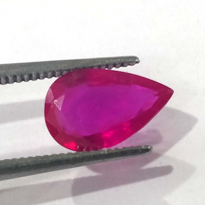 1.68 ct / 1.86 Ratti Manak  | Natural Ruby with Certificate Tilak Cut Shape - Image 1