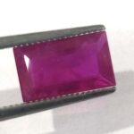 3.16 ct / 3.50 Ratti Manak  | Natural Ruby with Certificate Emerald Cut