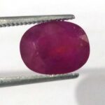 3.80 ct / 4.22 Ratti Manak  | Natural Ruby with Certificate Oval Cut