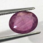 2.29 ct / 2.54 Ratti Manak  | Natural Ruby with Certificate Oval Cut