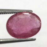 3.32 ct / 3.68 Ratti Manak  | Natural Ruby with Certificate Oval Cut
