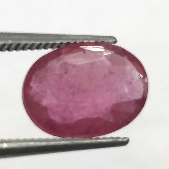 3.32 ct / 3.68 Ratti Manak  | Natural Ruby with Certificate Oval Cut - Image 1