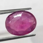 5.77 ct / 6.40 Ratti Manak  | Natural Ruby with Certificate Oval Cut