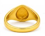 22k Hallmarked Gold Brahma Kumaris Ring with Red Meenakari – Om Shanti Spiritual Jewelry | Sai Jewellers -BKGR017 - Image 4