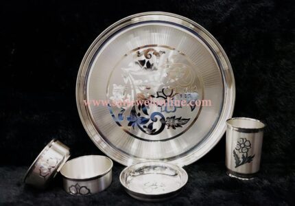 Baba Bhog Silver Thali Set-BKSBB01
