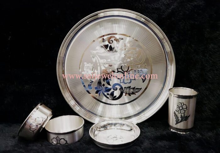 Baba Bhog Silver Thali Set-BKSBB01 - Image 1