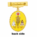 22K Hallmarked Gold Samarpit Bhai‑Bhen Badge – Spiritual Brahma Kumaris Design | Sai Jewellers-BKGBS7 - Image 2