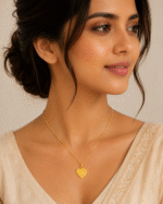22K Hallmarked Gold OM Pendant – Lightweight Divine Symbol (0.560 gm) | Sai Jewellers-GFP02 - Image 3