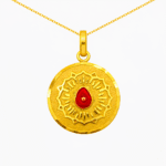 B.K Gold Baba Pendant-BKGP08