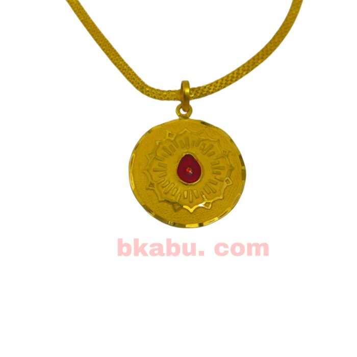 Picsart_25-01-25_18-23-25-938 B.K Gold Baba Pendant-BKGP08 - Image 1