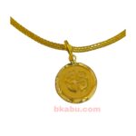 Round OM Gold Pendant-GFP03