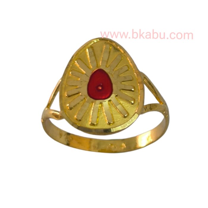 B.K Beautiful Baba Gold Ring-BKGR28 - Image 3