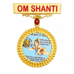 Brahma Kumaris 22K Gold Badge | Baba Gold Badge – Om Shanti Spiritual Jewellery