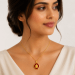 22K Hallmarked Gold Ganpati Pendant – Lightweight Divine Design (0.880 gm) | Sai Jewellers-GFP01 - Image 3