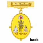 22K Hallmarked Gold Laxmi Narayan Badge – Brahma Kumaris Spiritual Jewelry | Sai Jewellers-BKGBS9 - Image 2