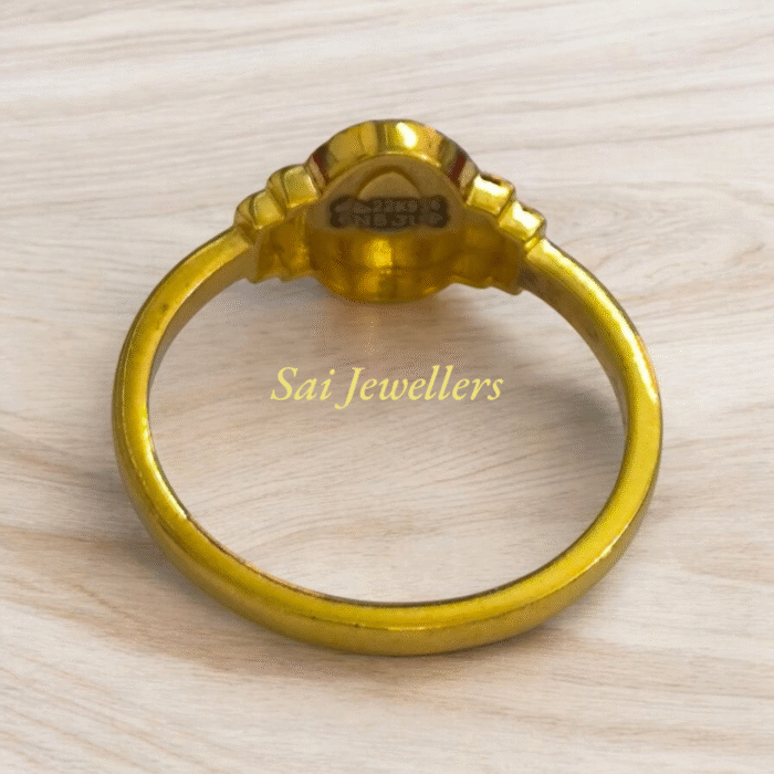 22K Gold Shiv Baba Spiritual Ring – 3.250gm | Brahma Kumaris Inspired-BKGR32 - Image 2