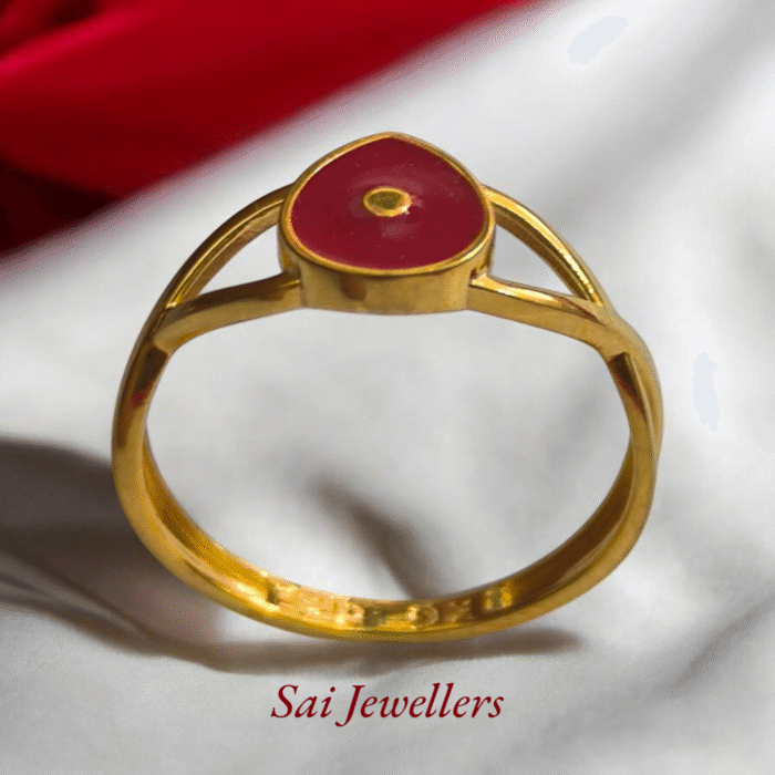 22K Gold Shiv Baba Spiritual Ring – 1.930gm | Brahma Kumaris Inspired-BKGR33 - Image 3
