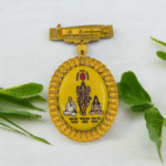 22k Gold Brahma Kumaris Om Shanti Badge | 6.750gm Spiritual Jewellery - BKGB25 - Image 2