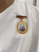 22k Gold Brahma Kumaris Om Shanti Badge | 6.750gm Spiritual Jewellery - BKGB25 - Image 3