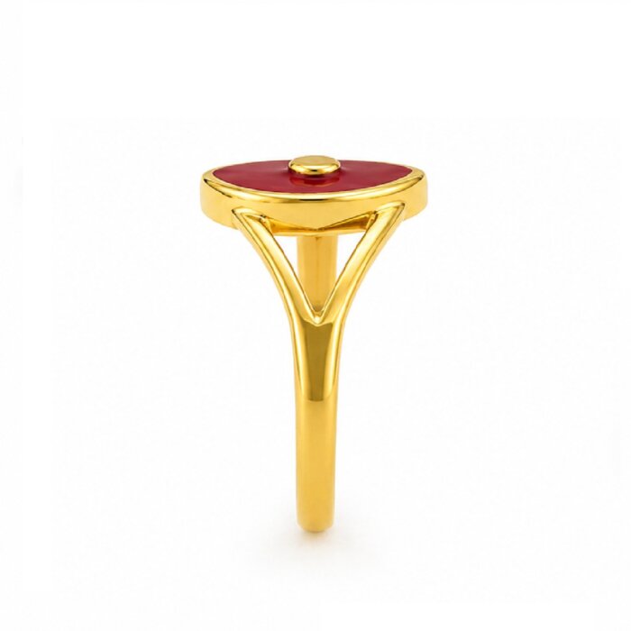 22K Gold Shiv Baba Spiritual Ring | Brahma Kumaris Inspired-BKGR33 - Image 5