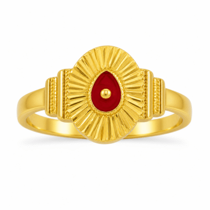 22K Gold Shiv Baba Spiritual Ring – 3.250gm | Brahma Kumaris Inspired-BKGR32