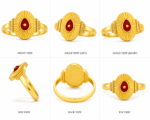 22K Gold Shiv Baba Spiritual Ring – 3.250gm | Brahma Kumaris Inspired-BKGR32 - Image 3