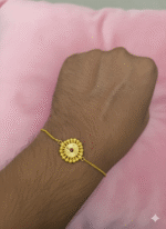 BK Lightweight 22K Gold Chain Bracelet with Sparkling Rays | 2.790gm -SSJGB07 - Image 2