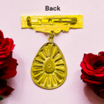 22k Hallmarked Gold Om Shanti Badge – Spiritual BK Jewellery (2.050 gm) - BKGB35 - Image 3