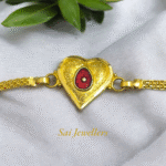 BK Lightweight 22K Gold Chain Bracelet with Sparkling Rays | 2.800gm -SSJGB08 - Image 2