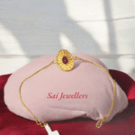 Brahma Kumaris 22K Hallmarked Gold Bracelet Rakhi | 2.150gm | Adjustable Length | Free Shipping in India-SSJGB09