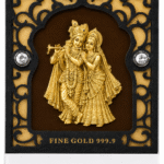 24K Gold Radha Krishna Photo Frame – Divine Gift Under ₹2000 | Sai Jewellers Abu Road