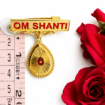 22K Hallmarked Gold Om Shanti Badge – 2.100 gm | Spiritual Jewellery by Sai Jewellers- BKGB43 - Image 2